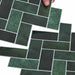 Plăcuță în Zigzag 20 pcs Verde închis 30 x 30 cm - WALTI WALTI