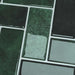 Plăcuță în Zigzag 20 pcs Verde închis 30 x 30 cm - WALTI WALTI