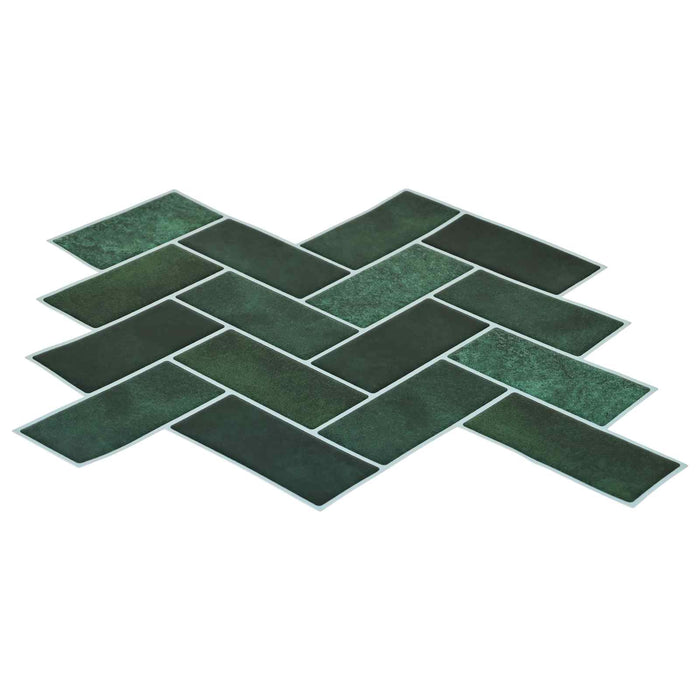 Plăcuță în Zigzag 20 pcs Verde închis 30 x 30 cm - WALTI WALTI