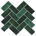 Plăcuță în Zigzag 20 pcs Verde închis 30 x 30 cm - WALTI WALTI