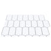 Placă cu Pene 10 pcs Alb gri 30 x 30 cm Poliuretan și PET - WALTI WALTI