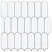 Placă cu Pene 10 pcs Alb gri 30 x 30 cm Poliuretan și PET - WALTI WALTI