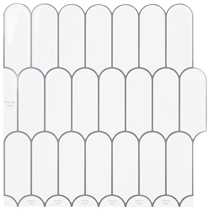 Placă cu Pene 50 pcs Alb gri 30 x 30 cm Poliuretan și PET - WALTI WALTI