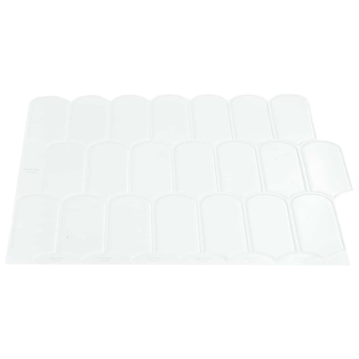 Placă cu Pene 10 pcs Alb 30 x 30 cm Poliuretan și PET - WALTI WALTI