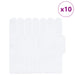 Placă cu Pene 10 pcs Alb 30 x 30 cm Poliuretan și PET - WALTI WALTI