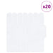 Placă cu Pene 20 pcs Alb 30 x 30 cm Poliuretan și PET - WALTI WALTI