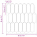 Placă cu Pene 50 pcs Alb 30 x 30 cm Poliuretan și PET - WALTI WALTI