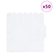 Placă cu Pene 50 pcs Alb 30 x 30 cm Poliuretan și PET - WALTI WALTI