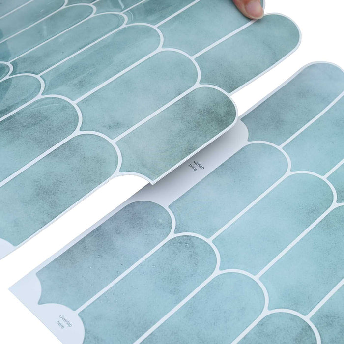 Placă cu Pene 10 pcs Verde 30 x 30 cm Poliuretan și PET - WALTI WALTI