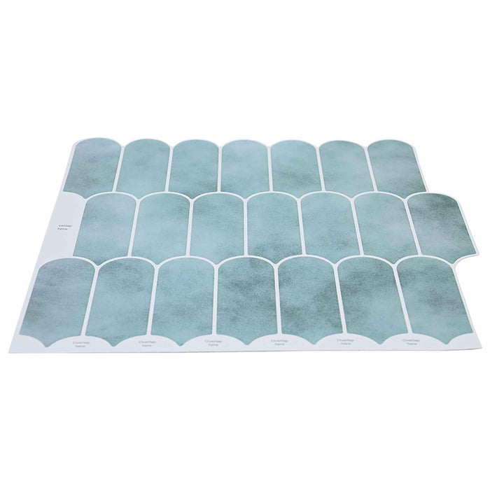 Placă cu Pene 10 pcs Verde 30 x 30 cm Poliuretan și PET - WALTI WALTI