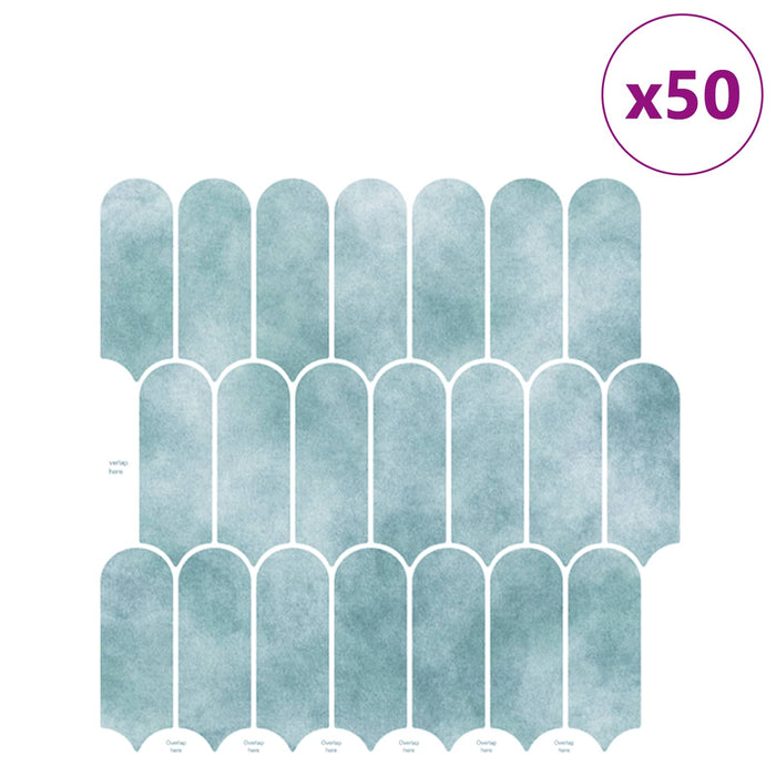 Placă cu Pene 50 pcs Verde 30 x 30 cm Poliuretan și PET - WALTI WALTI