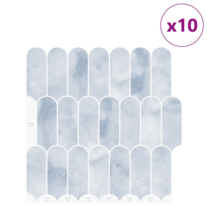 Placă cu Pene 10 pcs Albastru deschis 30 x 30 cm - WALTI WALTI
