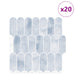 Placă cu Pene 20 pcs Albastru deschis 30 x 30 cm - WALTI WALTI