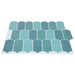 Placă cu Pene 10 pcs albastru 30 x 30 cm Poliuretan și PET - WALTI WALTI