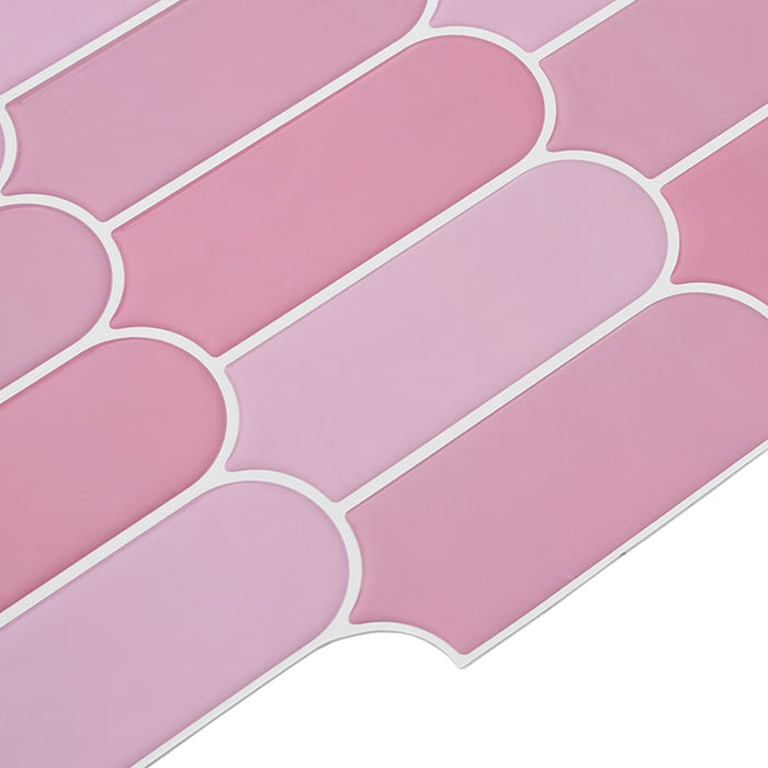 Placă cu Pene 10 pcs Roz 30 x 30 cm Poliuretan și PET - WALTI WALTI