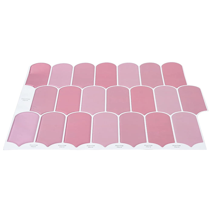 Placă cu Pene 10 pcs Roz 30 x 30 cm Poliuretan și PET - WALTI WALTI