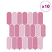 Placă cu Pene 10 pcs Roz 30 x 30 cm Poliuretan și PET - WALTI WALTI