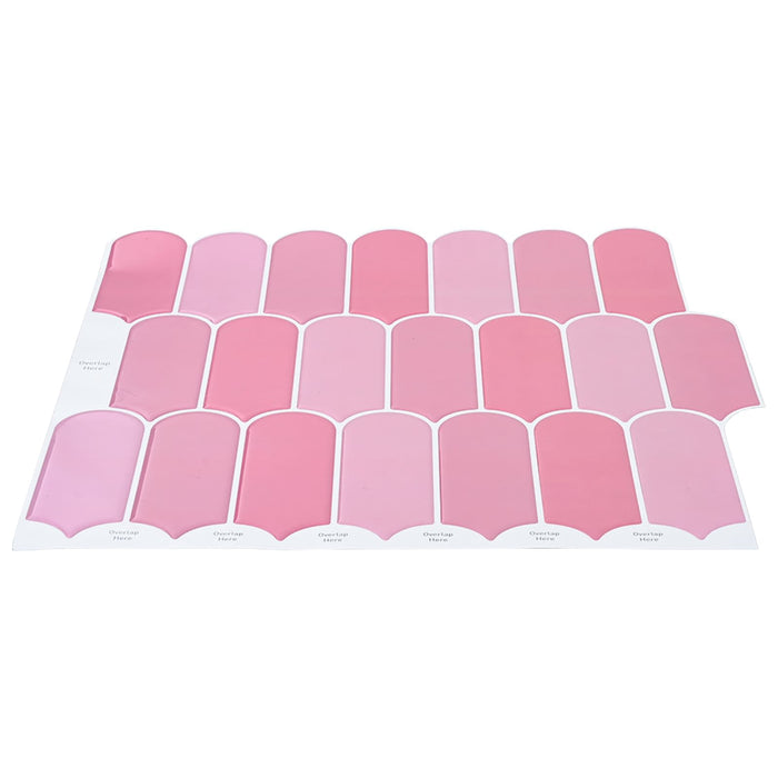 Placă cu Pene 20 pcs Roz 30 x 30 cm Poliuretan și PET - WALTI WALTI
