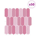Placă cu Pene 50 pcs Roz 30 x 30 cm Poliuretan și PET - WALTI WALTI