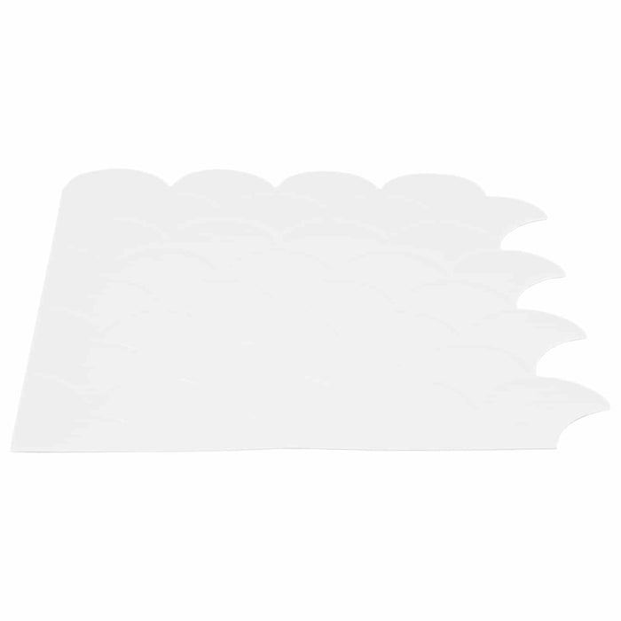 Plăcuță cu motive de solzi de pește 10 pcs Alb 30 x 30 cm - WALTI WALTI