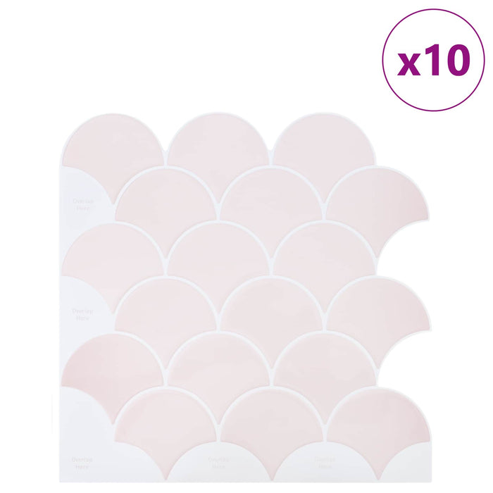 Plăcuță cu motive de solzi de pește 50 pcs Roz deschis - WALTI WALTI