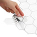 Placă hexagonală 10 pcs Alb gri 30 x 30 cm Poliuretan și PET - WALTI WALTI