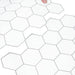 Placă hexagonală 10 pcs Alb gri 30 x 30 cm Poliuretan și PET - WALTI WALTI