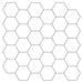 Placă hexagonală 10 pcs Alb gri 30 x 30 cm Poliuretan și PET - WALTI WALTI