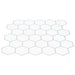 Placă hexagonală 20 pcs Alb gri 30 x 30 cm Poliuretan și PET - WALTI WALTI