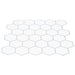 Placă hexagonală 50 pcs Alb gri 30 x 30 cm Poliuretan și PET - WALTI WALTI