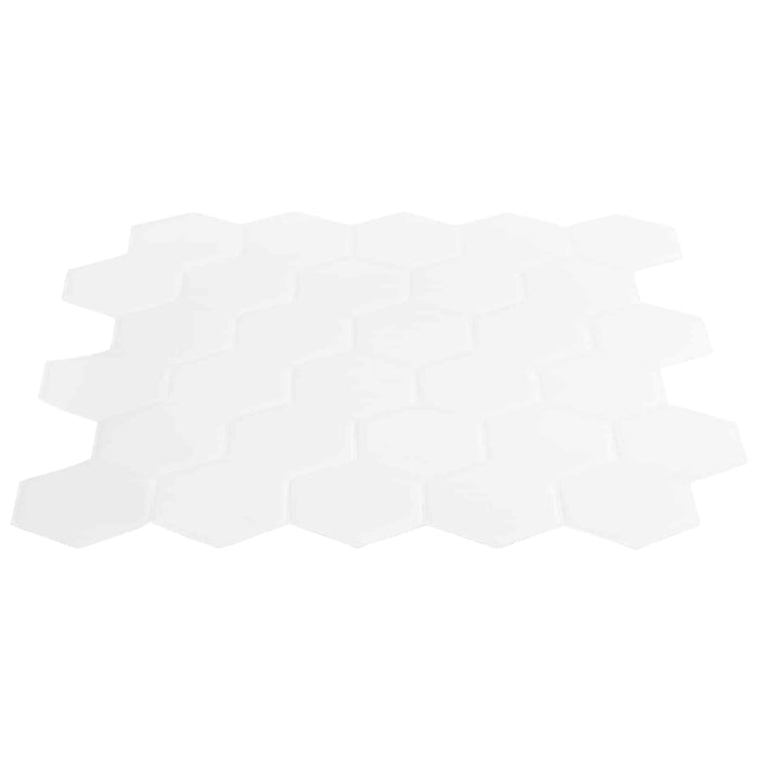 Placă hexagonală 10 pcs Alb 30 x 30 cm Poliuretan și PET - WALTI WALTI