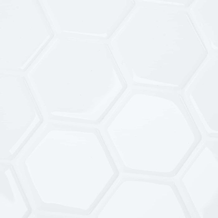 Placă hexagonală 50 pcs Alb 30 x 30 cm Poliuretan și PET - WALTI WALTI