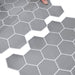 Placă hexagonală 10 pcs Gri 30 x 30 cm Poliuretan și PET - WALTI WALTI