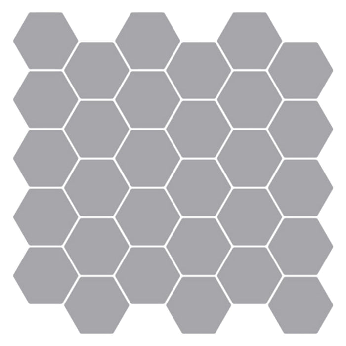 Placă hexagonală 20 pcs Gri 30 x 30 cm Poliuretan și PET - WALTI WALTI