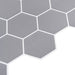 Placă hexagonală 50 pcs Gri 30 x 30 cm Poliuretan și PET - WALTI WALTI