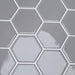 Placă hexagonală 50 pcs Gri 30 x 30 cm Poliuretan și PET - WALTI WALTI