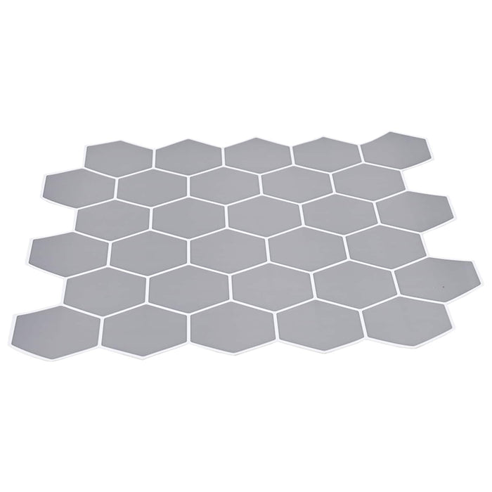 Placă hexagonală 50 pcs Gri 30 x 30 cm Poliuretan și PET - WALTI WALTI