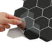Placă hexagonală 10 pcs Negru 30 x 30 cm Poliuretan și PET - WALTI WALTI