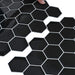 Placă hexagonală 10 pcs Negru 30 x 30 cm Poliuretan și PET - WALTI WALTI