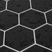 Placă hexagonală 50 pcs Negru 30 x 30 cm Poliuretan și PET - WALTI WALTI