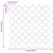 Placă Lanturn 20 pcs Alb 27 x 27 cm Poliuretan și PET - WALTI WALTI