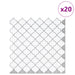 Placă Lanturn 20 pcs Alb 27 x 27 cm Poliuretan și PET - WALTI WALTI