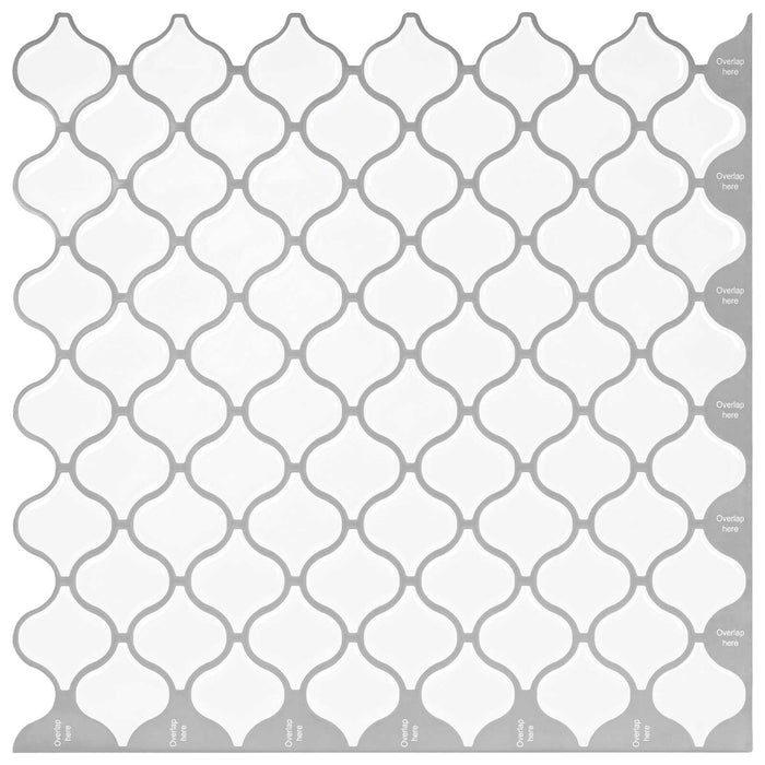 Placă Lanturn 50 pcs Alb 27 x 27 cm Poliuretan și PET - WALTI WALTI