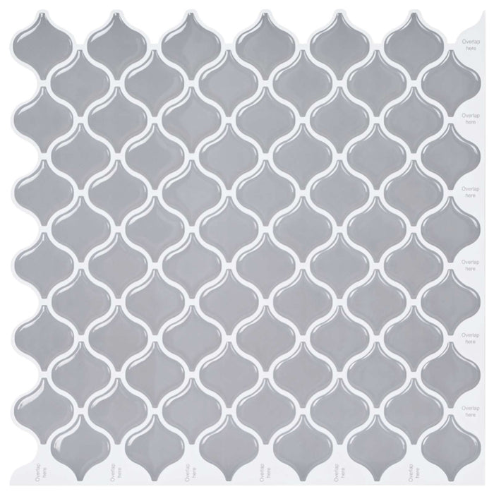 Placă Lanturn 20 pcs Gri 27 x 27 cm Poliuretan și PET - WALTI WALTI