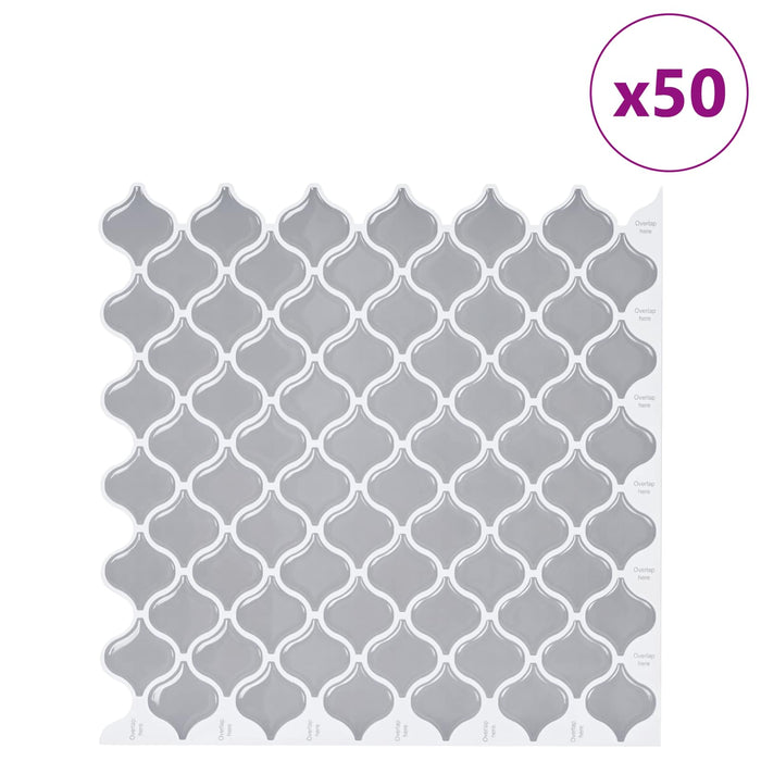 Placă Lanturn 50 pcs Gri 27 x 27 cm Poliuretan și PET - WALTI WALTI
