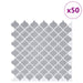 Placă Lanturn 50 pcs Gri 27 x 27 cm Poliuretan și PET - WALTI WALTI