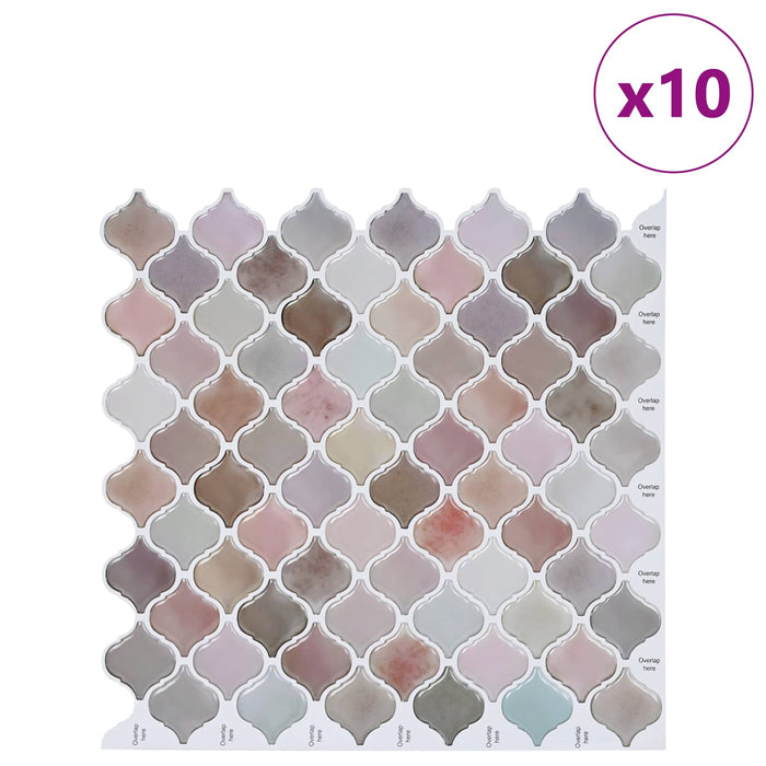 Placă Lanturn 10 pcs Bej 27 x 27 cm Poliuretan și PET - WALTI WALTI
