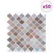 Placă Lanturn 50 pcs Bej 27 x 27 cm Poliuretan și PET - WALTI WALTI