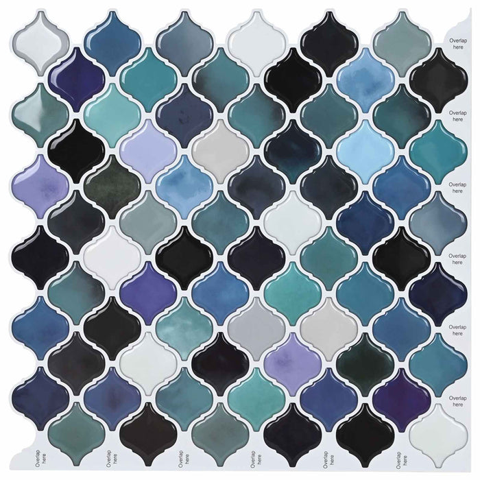 Placă Lanturn 10 pcs Verde-albăstrui 27 x 27 cm - WALTI WALTI
