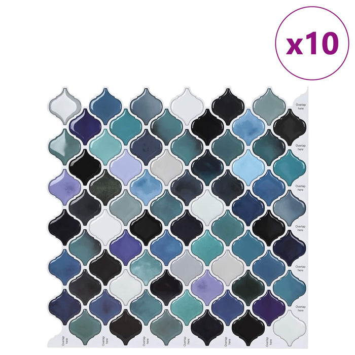 Placă Lanturn 10 pcs Verde-albăstrui 27 x 27 cm - WALTI WALTI